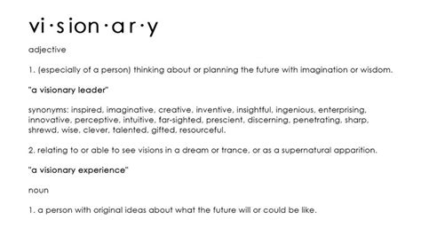 visionary definition